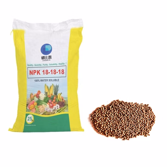 Agricultural Grade NPK 17-17-17 Compound Fertilizer Blue Color Granule Manufacturer in China