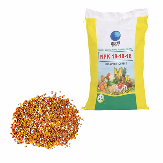 Agricultural Grade NPK 17-17-17 Compound Fertilizer Blue Color Granule Manufacturer in China