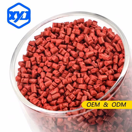 赤いPE/PP/PS/ABS/Pet/PC顔料プラスチックカラーマスターバッチ顆粒